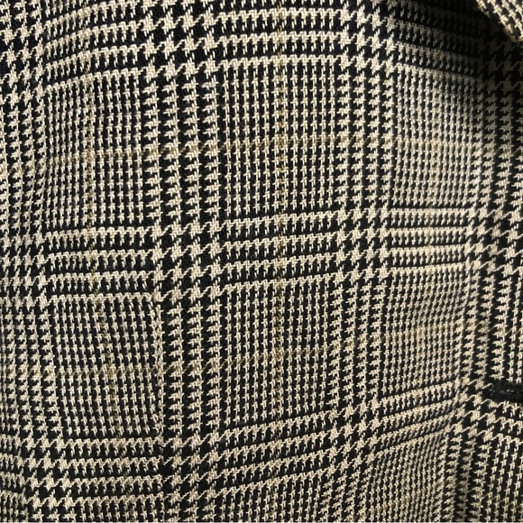 Vintage Liz Claiborne Collection Black/White Houndstooth Patterned Vest 90s - Picture 6 of 7